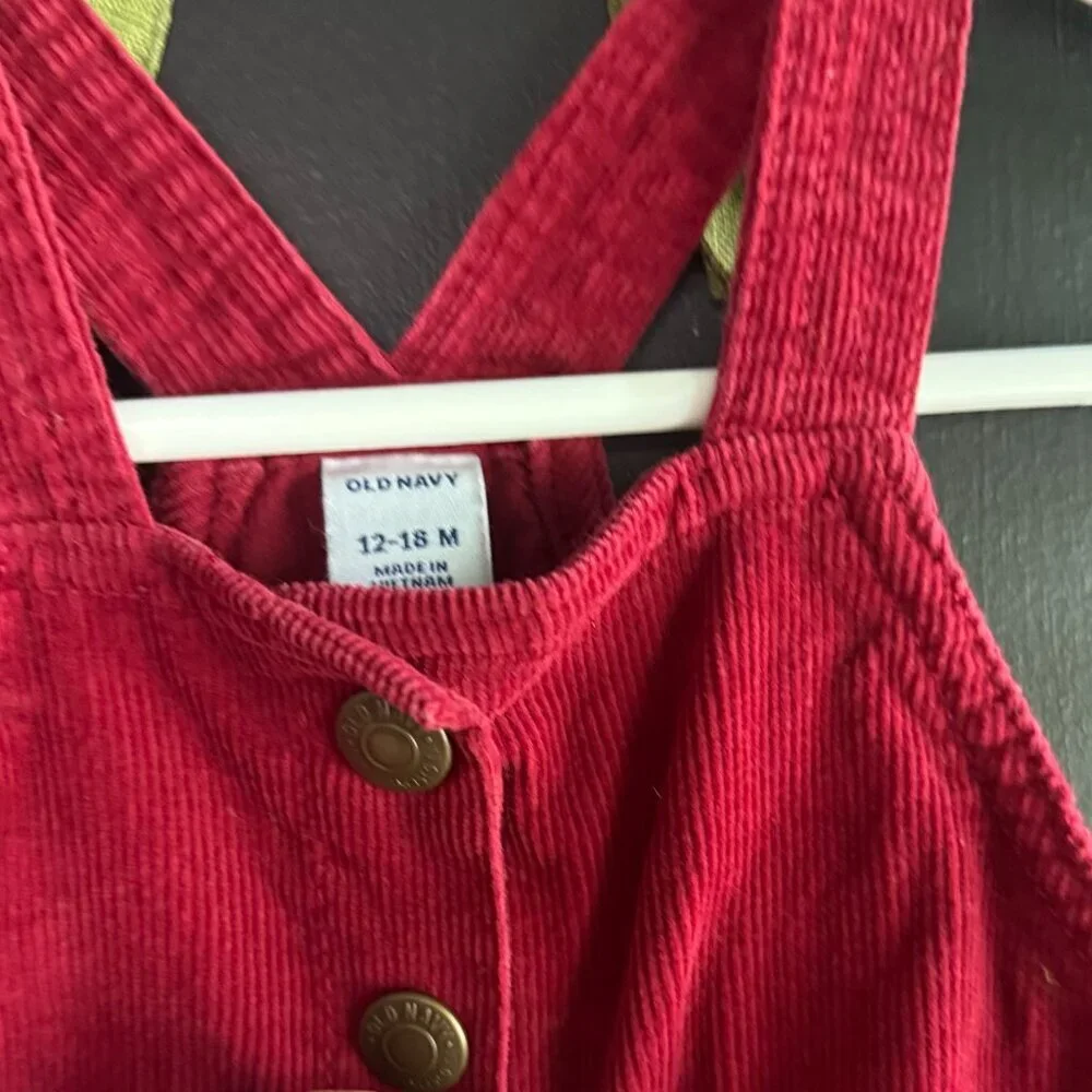 Old Navy Corduroy Overall Jumper Size 12M-18M✨
